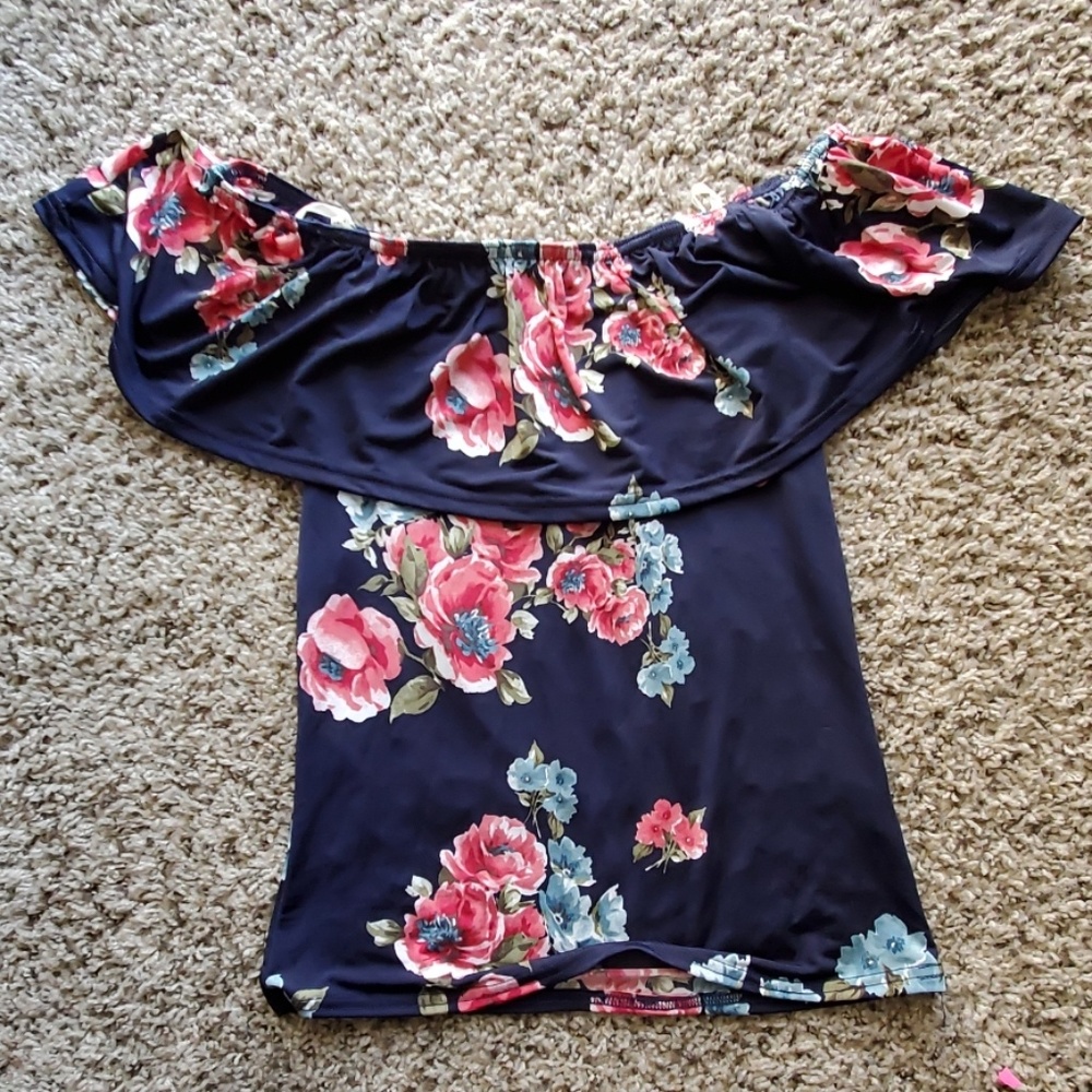 Floral Off The Shoulder Blouse